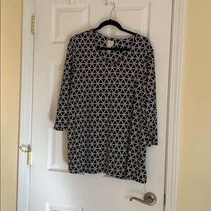 Black and white sweater, Chico’s ,size 3